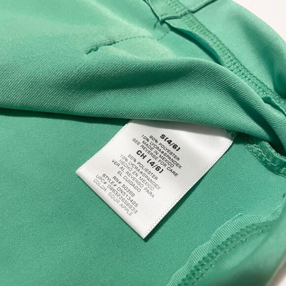 Danskin Now Womens Size Small Green Pullover Short Cap Sleeve Vneck Hoodie - Picture 10 of 16